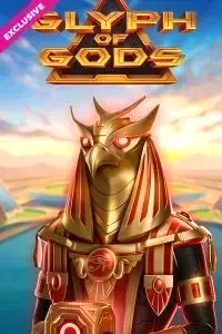 Glyph of Gods slot with Egyptian warrior statue