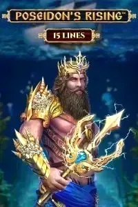 Poseidon's Rising slot game with Greek god and trident