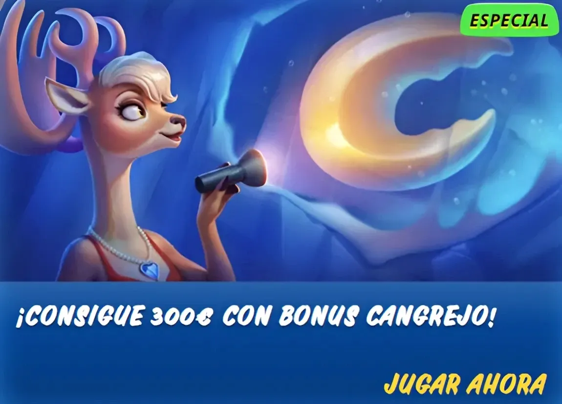 Promoción especial de 300€ con Bonus Cangrejo